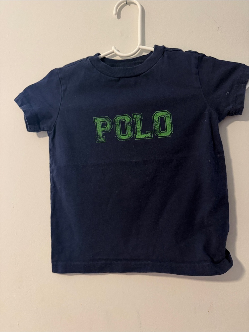 Polo by Ralph Lauren Navy Tee with Green POLO Chest Logo